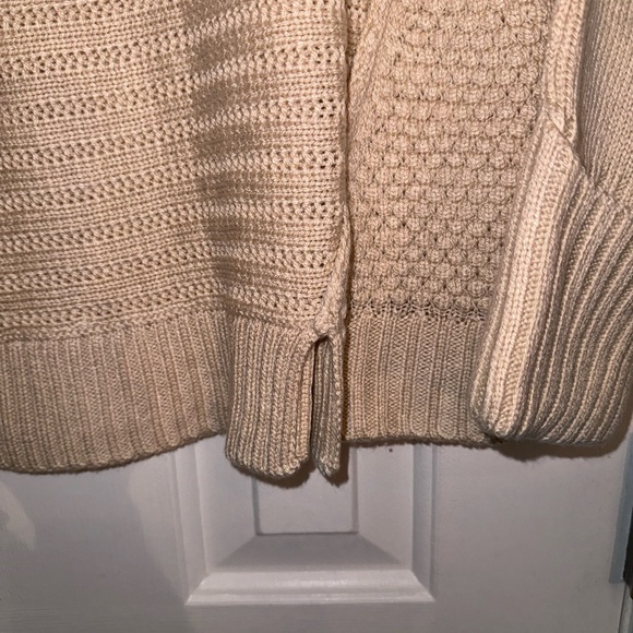 U-Knit NEW! Mixed Stitch Pullover Mock-Neck Sweater, Wool blend Size Large - Picture 7 of 13